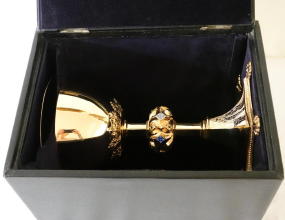 Solid Sterling silver Gothic Chalice